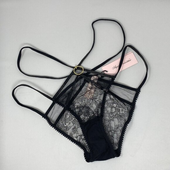 Agent Provocateur Foxie Black PVC Brief NWT $195 - Picture 10 of 14